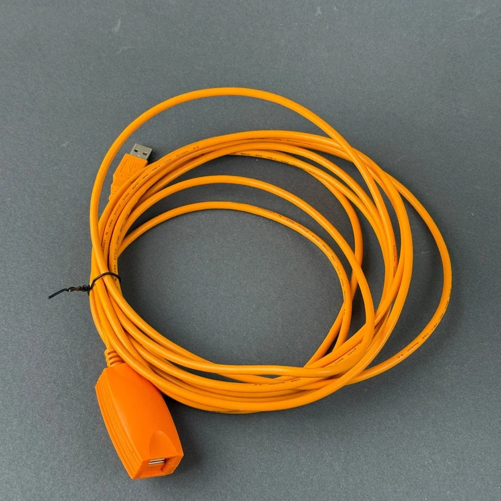 Tether‎ Tools TetherPro USB 2.0 Active Extension Cable Orange Excellent 16ft